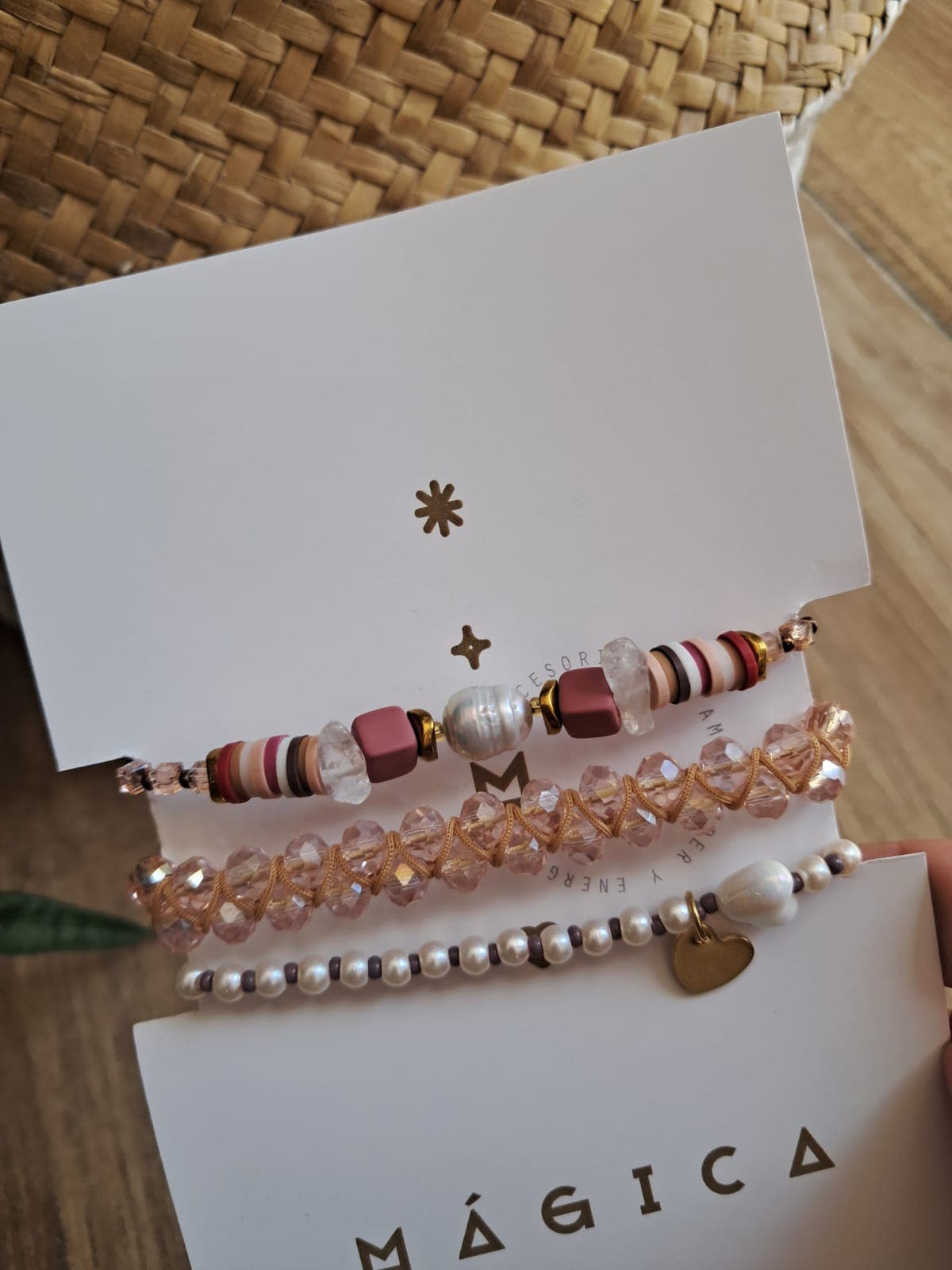 Set pulseras rosita